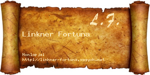 Linkner Fortuna névjegykártya